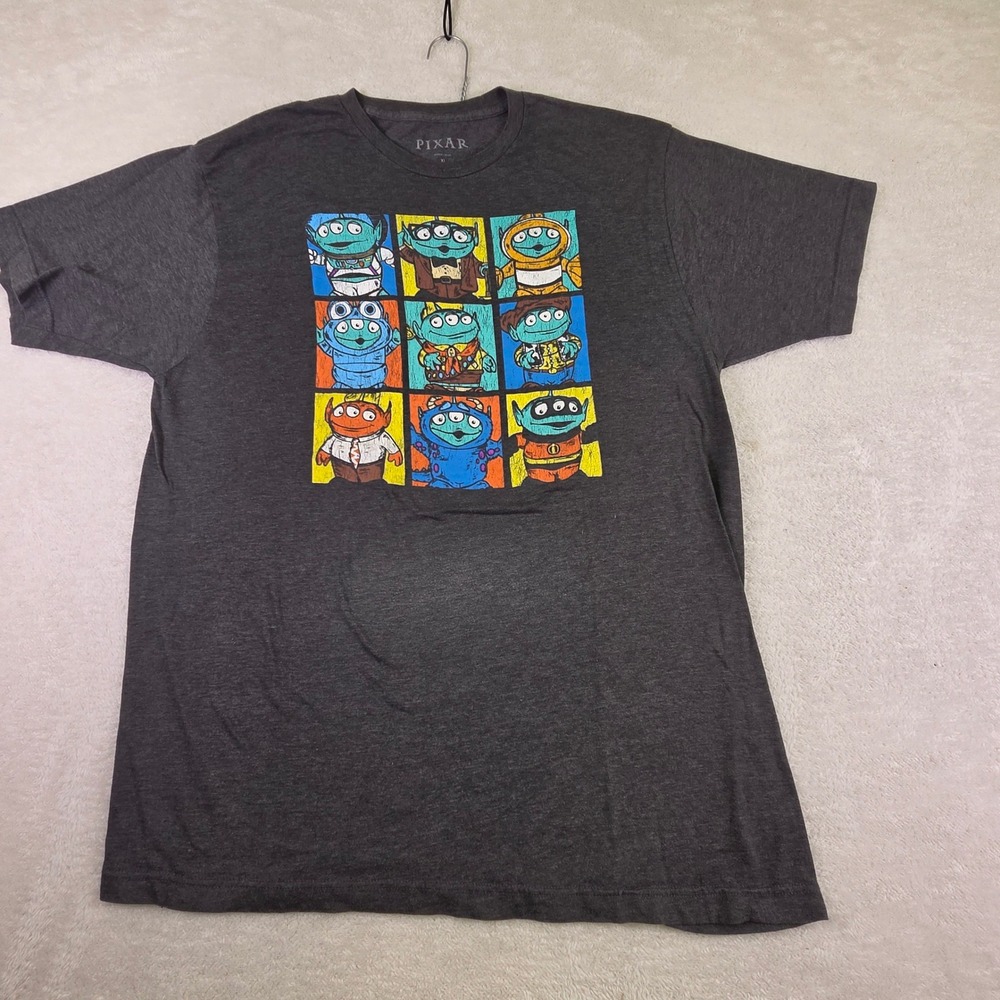 Pixar Alien Remix Toy Story Graphic Tee Mens XL Heather Gray Short Sleeve Shirt